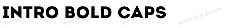 Intro Bold Caps字体转换